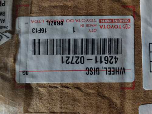 Roda Liga Leve Toyota Corolla 2008 Nova Original - Imagem 7